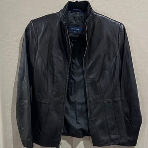 Cole Haan women’s Black Leather Jacket